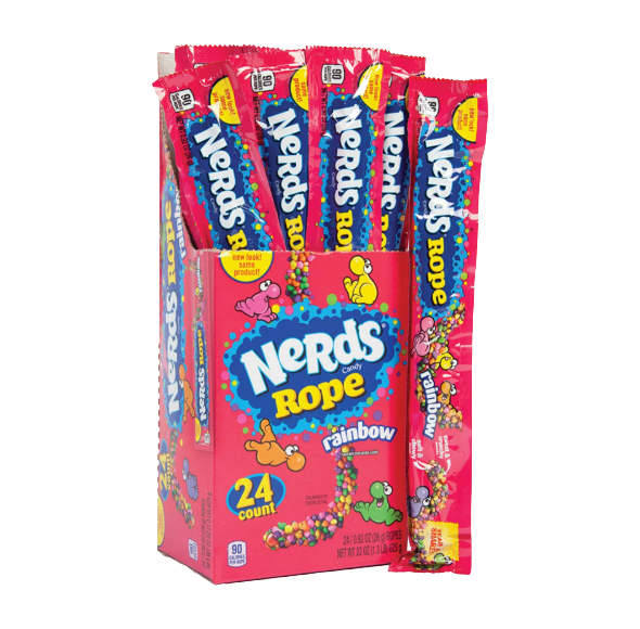 NERDS ROPE RAINBOW 24CT
