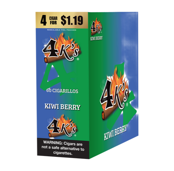 4 KINGS CIGR KIWI BERRY 15/4/$1.19