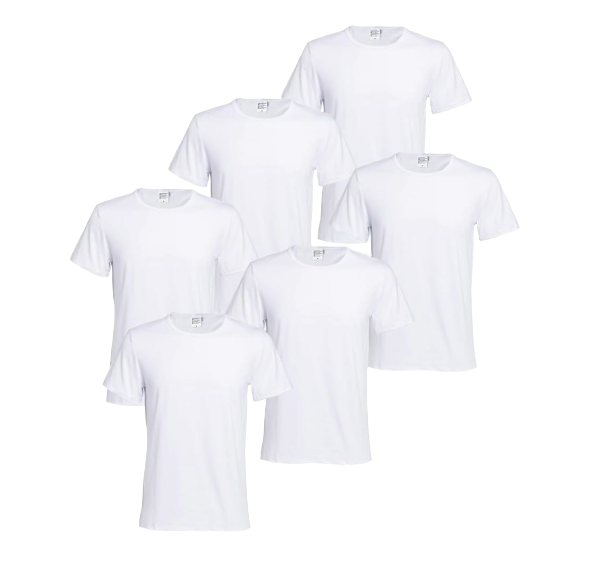 S/W SHIRT WHITE 2XL 8/6PK