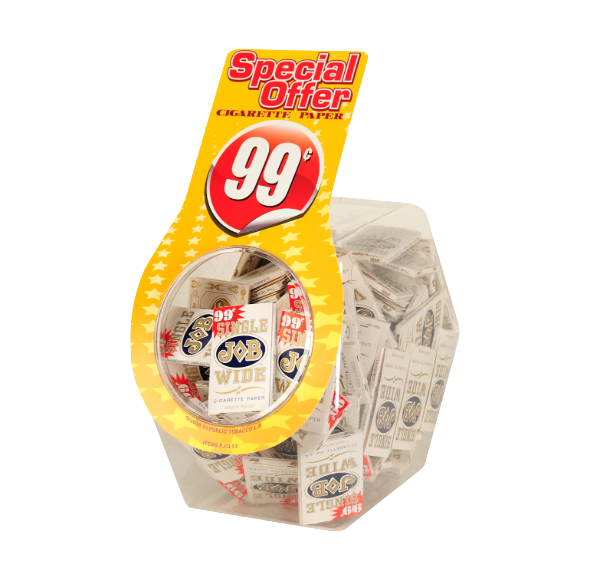 JOB SINGLE WIDE 99¢ JAR DSP 72CT