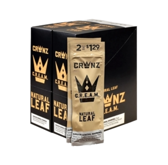 CRWNZ NAT LEAF CIGAR CREAM 2/1.29