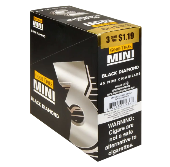 G/T CIG MINI BLK DIA PCH 15/3/1.19