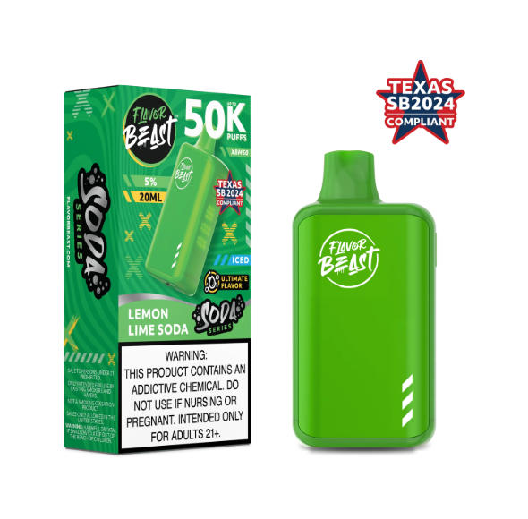 FLAVOR BEAST LEMON LIME SODA 5/50K