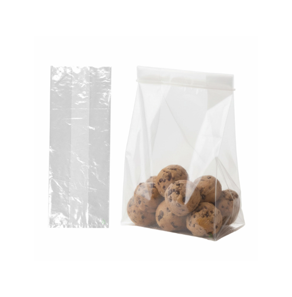 BAGS POLY CLEAR 8X4X18 1000 CT