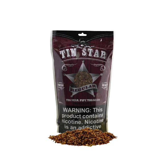 TIN STAR PIPE TOB REG 12/8OZ