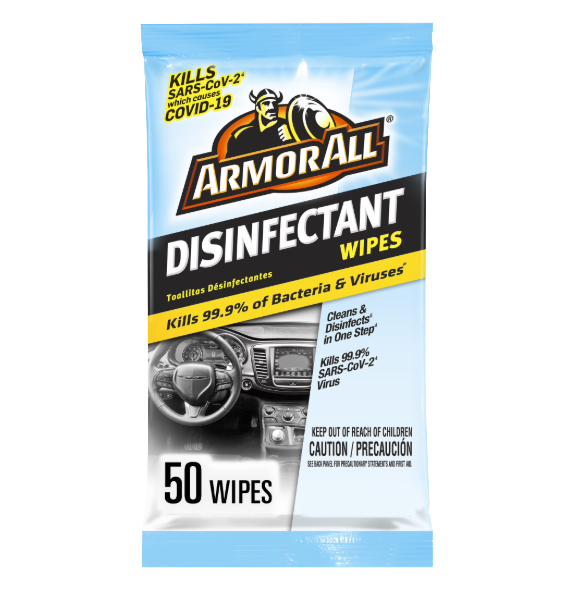 ARMORALL DISINFECTANT WIPES 50 CT