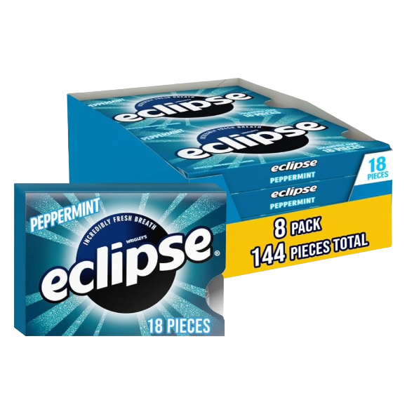 WRIG ECLIPSE PEPPERMINT 8CT