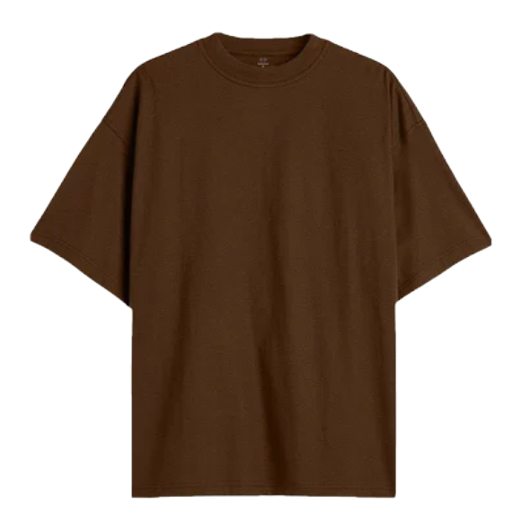 SHIRT URBN ROUND NCK BRWN 4XL 8/6PK