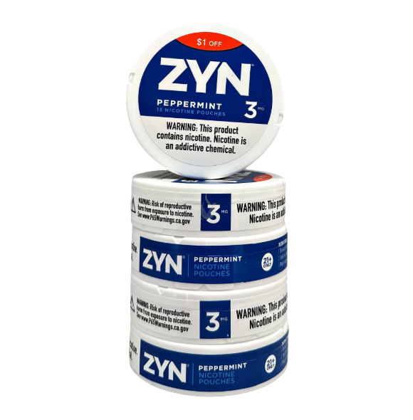 ZYN PEPPERMNT 3MG $1 OFFCAN PCH 5CN