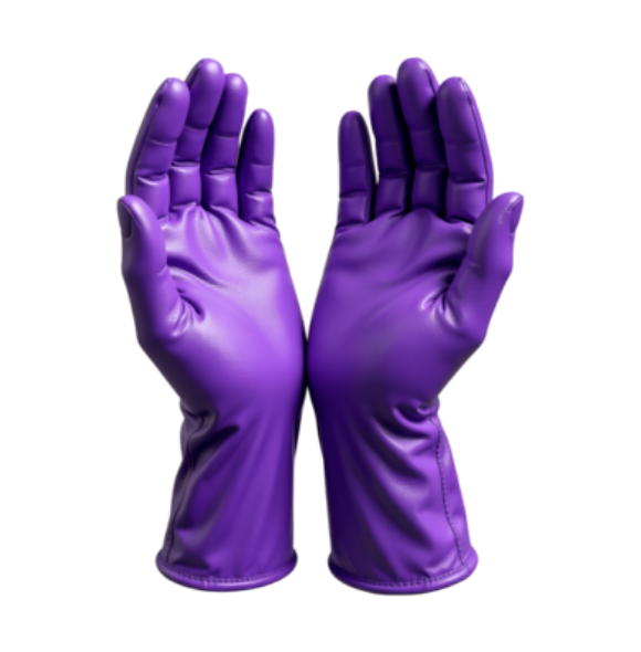 GLOVES LATEX LG MULT PURP 10/100