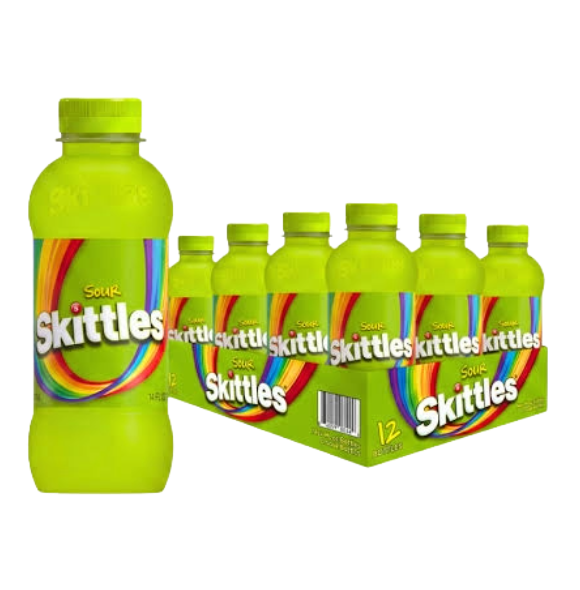 SKITTLES DRINK SOUR 12/14OZ