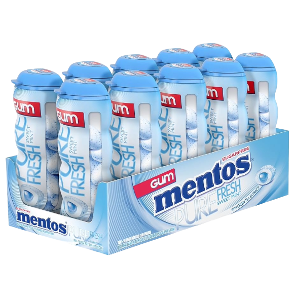 MENTOS GUM PURE FRESH WHITE 10CT