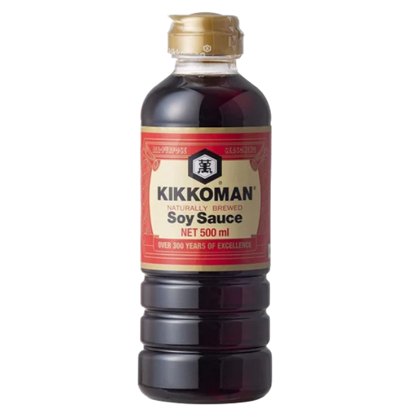 KIKKOMAN SOY SAUCE 500 PKS