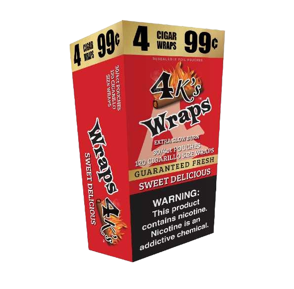 4 KINGS WRAPS SWT DELIC 30CT BOX