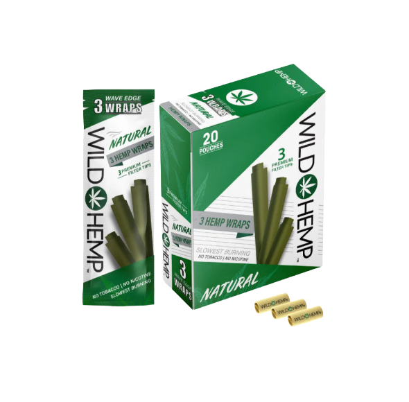 WILD HEMP WRAPS NATURAL 20/4/99¢
