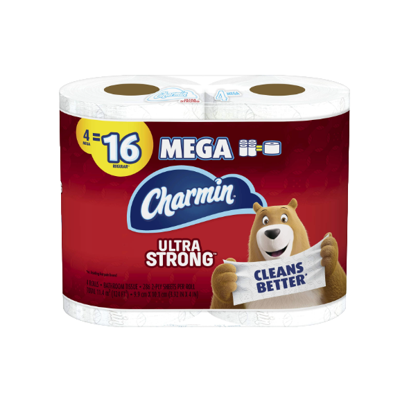TISSUE CHARMIN DBL ROLL 4PK