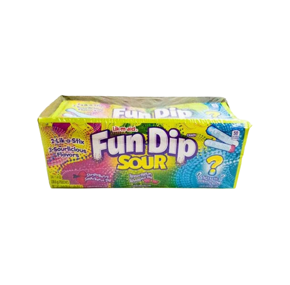 LIK-M-AID FUN DIP SOUR 1.4 OZ 24 CT