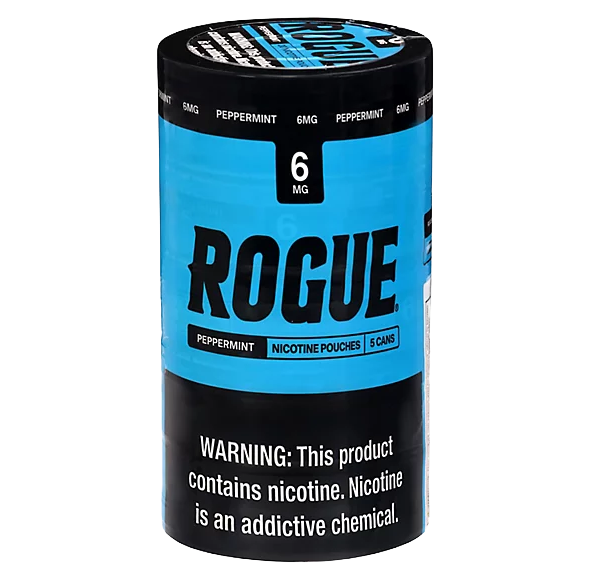 ROGUE PEPMNT 6MG NICOTINE PCH 5CN