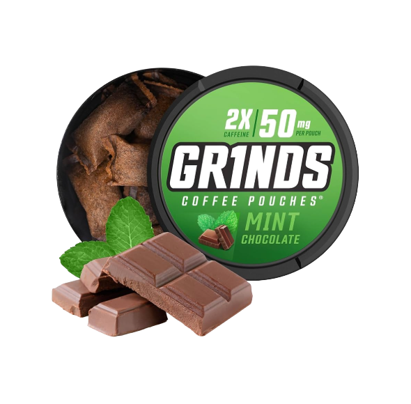 GRINDS COFFEE POUCHES MNT CHOC 10CT