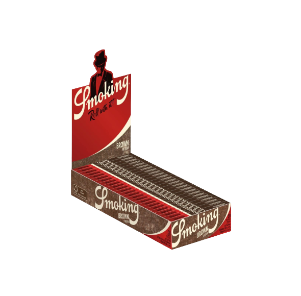 SMOKING BROWN PAPERS 1/1/4 KS 25CT