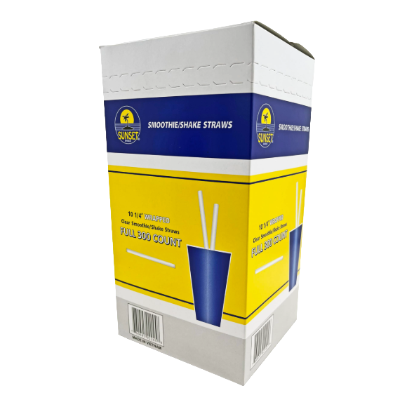 STRAWS WRAPPED GIANT 10 1/4IN 300CT