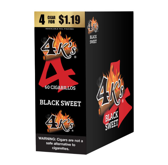 4 KINGS CIGR BLK SWEET 15/4/$1.19