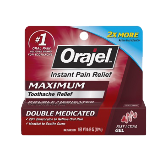 ORAJEL MAX GEL .25 OZ PB 3XMEDICAT