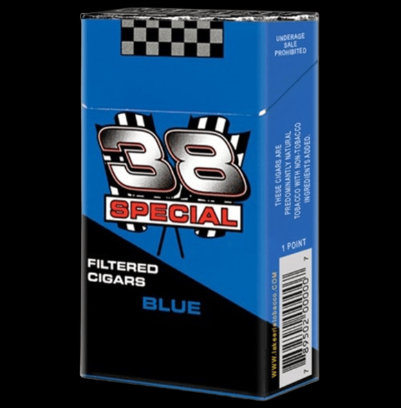 38 SPECIAL FILTER BLUE CIGAR 10PK