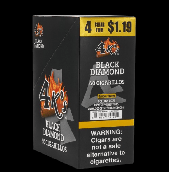 4 KINGS CIGR BLK DIAMOND 15/4/$1.19