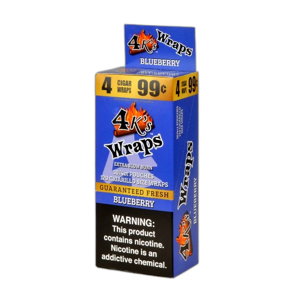 4 KINGS WRAPS BLUEBERRY 30/4/99¢