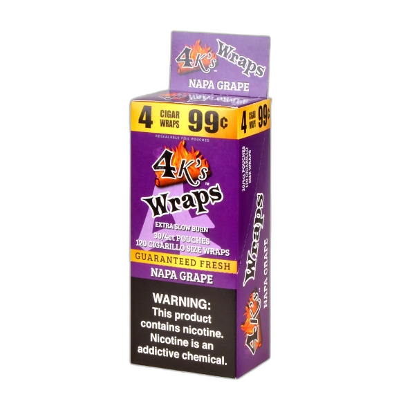 4 KINGS WRAPS NAPA GRAPE 30/4/99¢