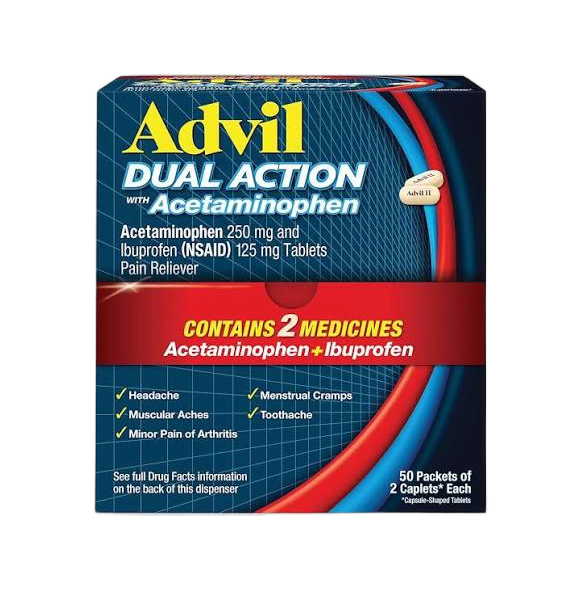 ADVIL DUAL ACTION 25CT SELECT