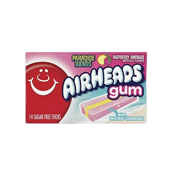 AIRHEAD GUM RASZBERRY LEMONADE 12CT