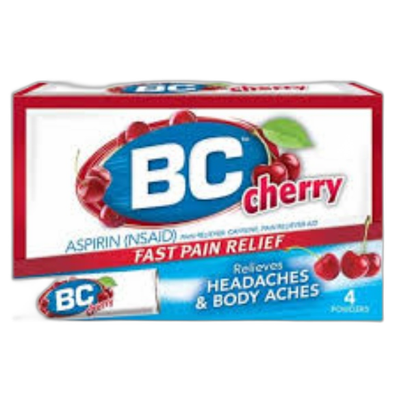 B C POWDERS 4'S CHERRY 6/6CT