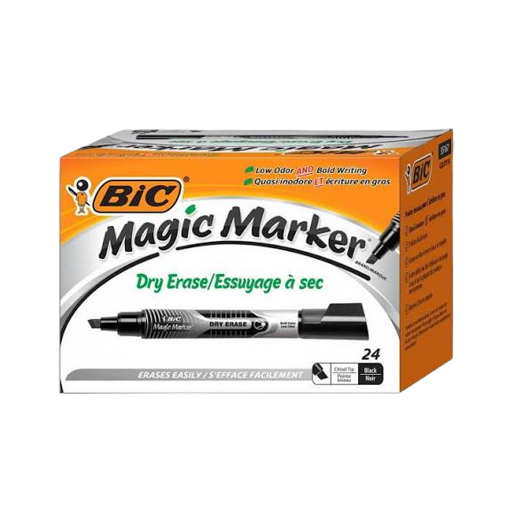 BIC MAGIC MARKER BLACK 2 PK