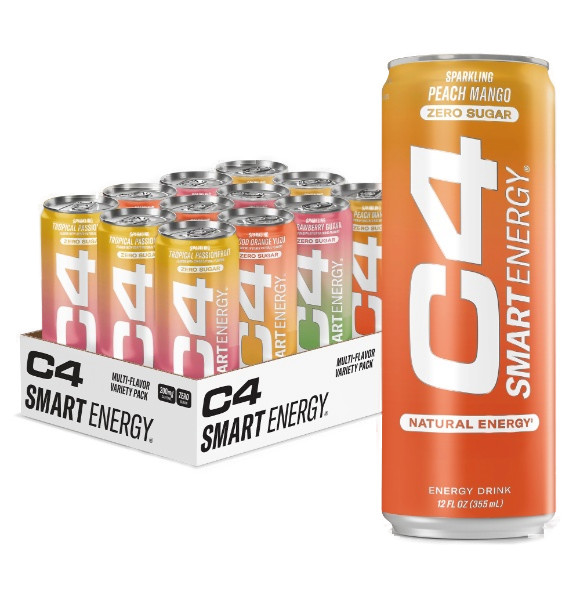 C4 ENERGY SMART ORG SLC 12/16OZ CAN