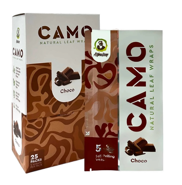 CAMO NAT LEAF WRAP DUBA CHOC 25/5PK
