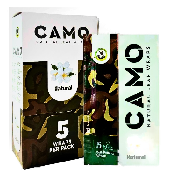 CAMO NAT LEAF WRAP NAKD CASP 25/5PK
