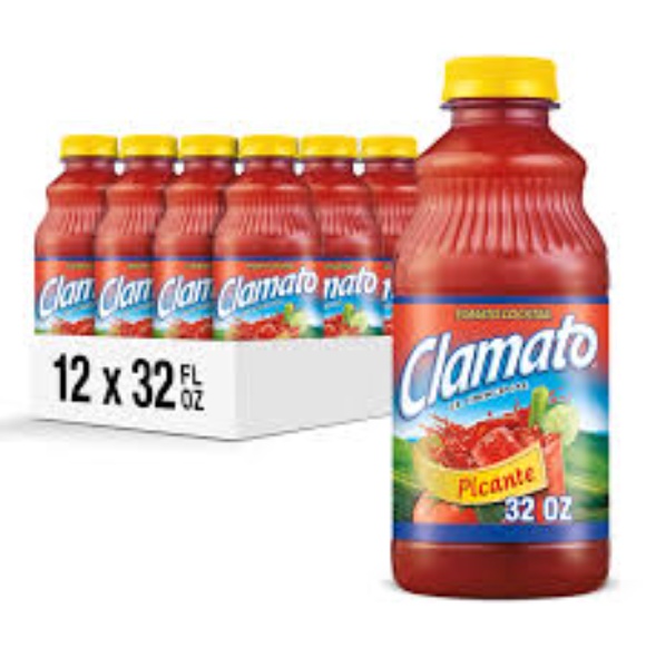 CLAMATO PICANTE JUICE 12/16 OZ