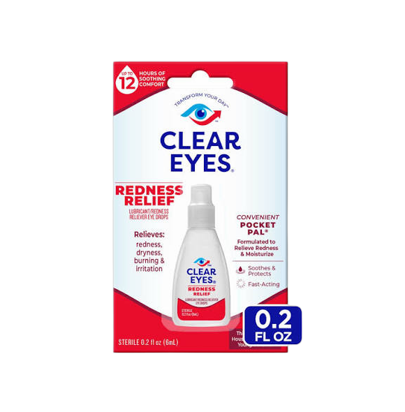 CLEAR EYES .2/OZ 12CT DSPLAY
