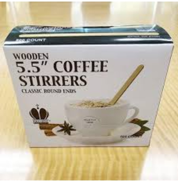 COFFEE STIRRERS IND. WRAP 500CT 5.5