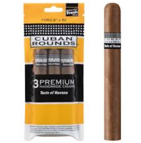 CUBAN ROUNDS DISP CIGARS 8/3PK 48CT