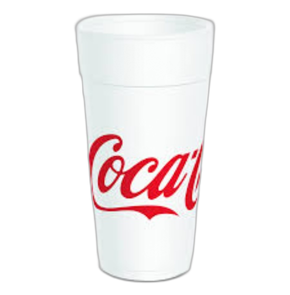 CUP FOAM COKE 24 OZ 500CT