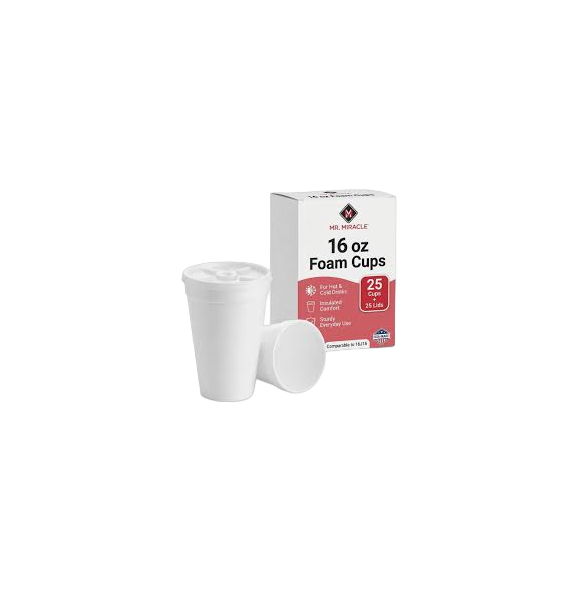 CUPS CAFE 16 OZ STYRO 40/25'S