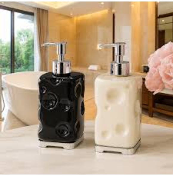 DISPENSR SANI-FRSH SOAP PRL WHT BLK