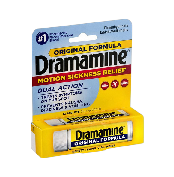 DRAMAMINE TABLETS 20/25/2'S SELECT