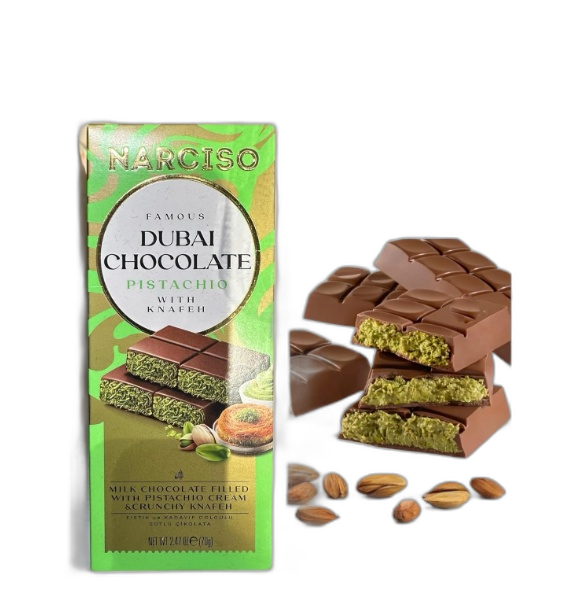 DUBAI CHOCOLATE PISTACH 12/6CT 95GR