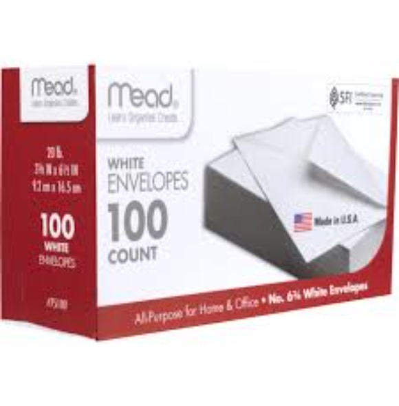 ENVELOPES 6-3/4IN 100'S 75100