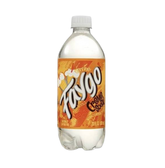 FAYGO CREME SODA 24CT 20 OZ BOTTLE