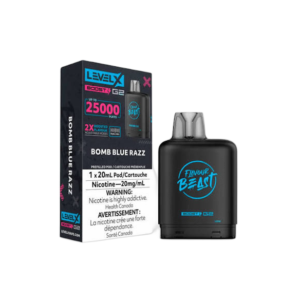FLAVOR BEAST BOMB BLUE RAZZ 25K